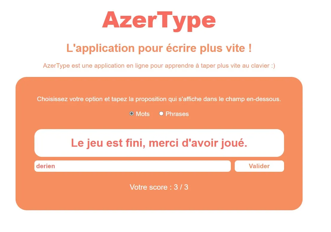 projet persso AZERTYPE